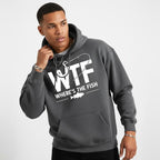 Men's funny fishing graphic Graphic Hoodie - Cotton Blend Long Sleeve Pullover Regular Fit | Soft & Breathable Fabric, Durable Print, Everyday Comfort, Machine Washable, casual outdoor urban street