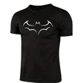 2026 Men's Loose Bat Print Cotton T-Shirt (Black)