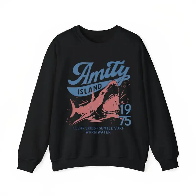 Jaws Amity Island 1975 Unisex Tee, Movie Inspired Gift, Cotton T-Shirt for Film Buffs