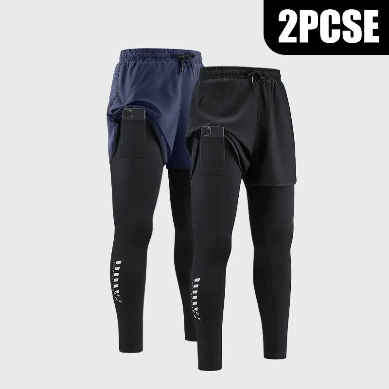 Men's 2-in-1 Compression Shorts | Lightweight Breathable Running Shorts