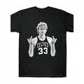 Larry Bird Retro 90s T-Shirt Black Shirt Men's Shirts Vintage Men's Clothing Streetwear Casual Crewneck Top