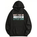 Funny Height Sarcasm Printed Hoodie Long Sleeve Outdoor Wear for Men & Women Soft Fabrics Pop Prints Flattering Cuts