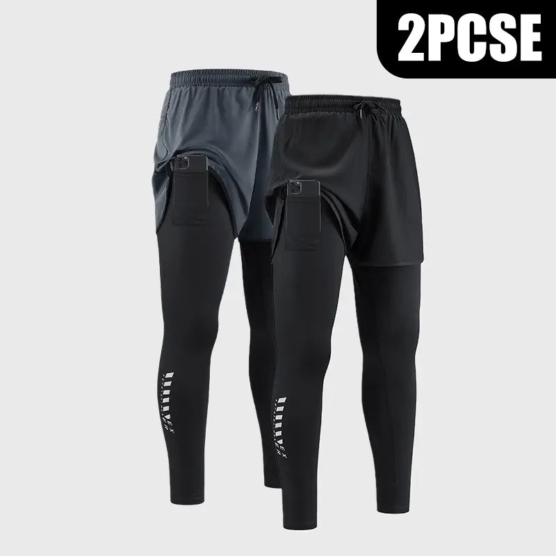 Men's 2-in-1 Compression Shorts | Lightweight Breathable Running Shorts