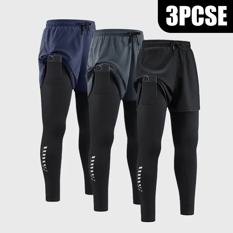 Men's 2-in-1 Compression Shorts | Lightweight Breathable Running Shorts