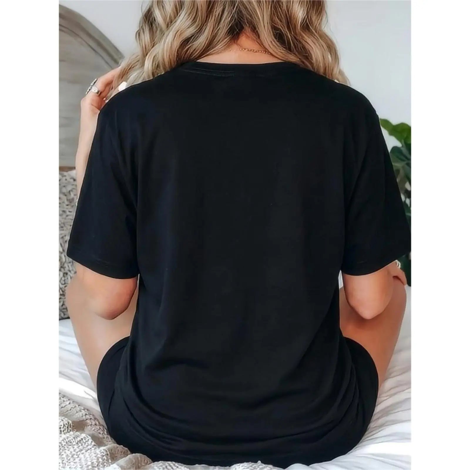 Plus Size, Women's Plus Size Oversized T-Shirt - Cute  From My Heart    Don't Care  Pink & Purple Font Print, Lightweight Breathable Summer & - Top, Relaxed Fit Round Neck Tee, Machine Washable C