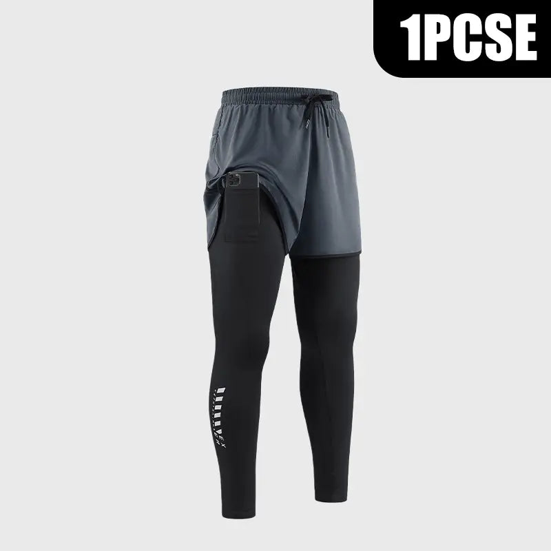 Men's 2-in-1 Compression Shorts | Lightweight Breathable Running Shorts