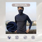 OKP 6-Piece Men's Casual Hoodie Pullovers Blue Black Light Gray Slim Fit Long Sleeve Lightweight UPF Sun Protection Soft Breathable Timeless Classic Versatile Machine Washable Comfort Multi-Occasion Wear Menswear Set Stylish Tops