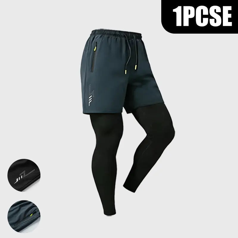 Men's 2-in-1 Compression Shorts | Lightweight Breathable Running Shorts