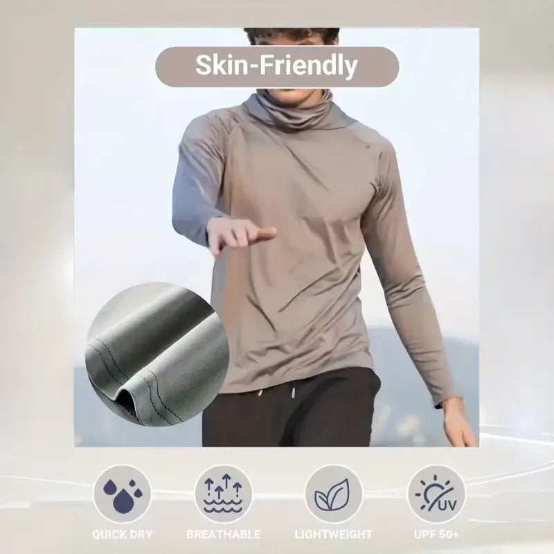 OKP 6-Piece Men's Casual Hoodie Pullovers Blue Black Light Gray Slim Fit Long Sleeve Lightweight UPF Sun Protection Soft Breathable Timeless Classic Versatile Machine Washable Comfort Multi-Occasion Wear Menswear Set Stylish Tops