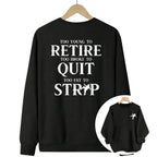 Too Broke To Quit Printed Tee for Men – Short Sleeve Funny Cotton T-Shirt