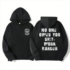 Work Harder Skull Shirt – Gritty Message for the Relentless Grinder, father's day gifts, Menswear Tops Streetwear Tshirt