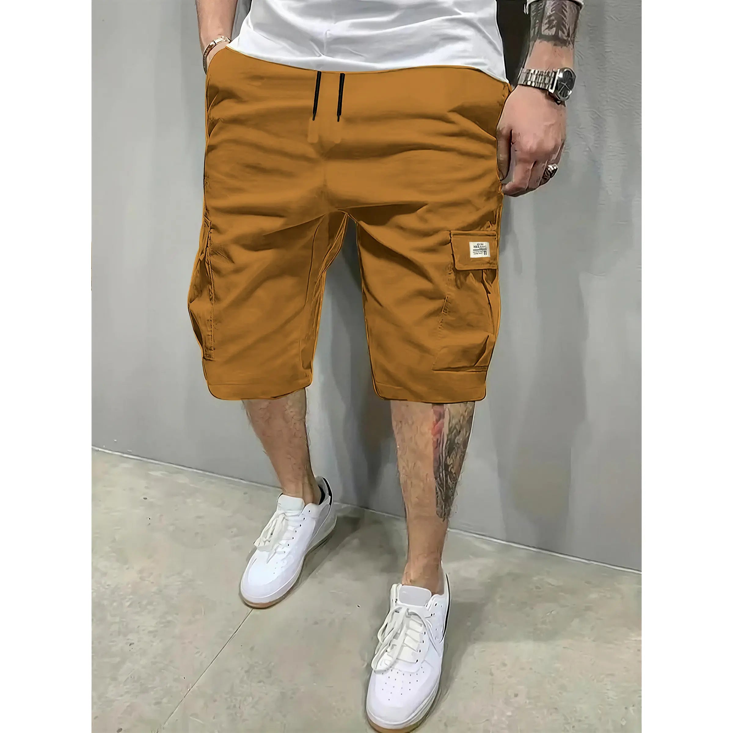 Men's 3-Piece Fitted Casual Shorts Set