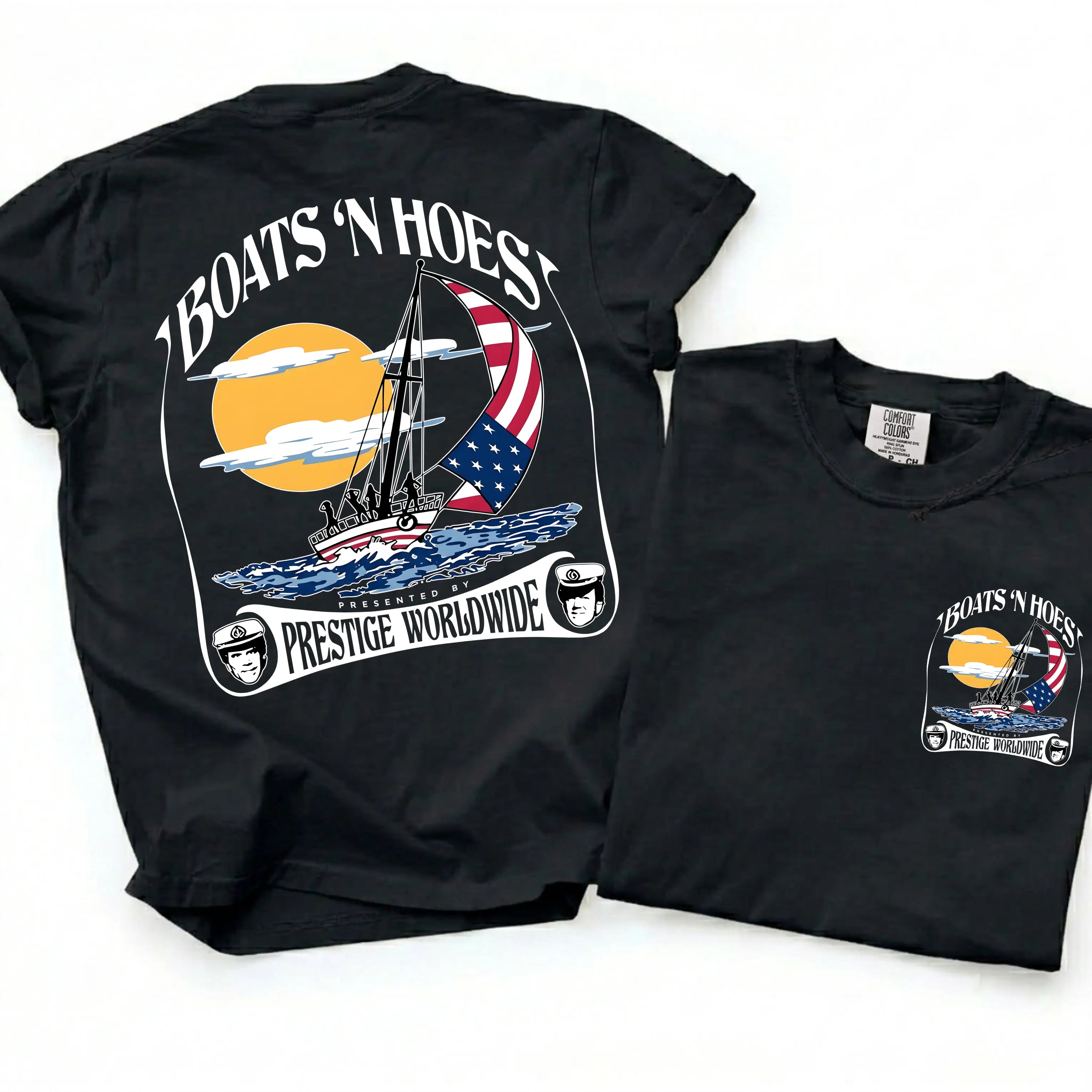 [Comfort Colors] Boats'n Hoez Summer Step Brothers Movie Tee, Vintage Retro Summer T-Shirt, Classic Shirt, Gift For Her, Funny Movie