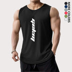 3-Pack Men's Letter Print Basketball Jersey Tank Tops - Breathable Polyester Mesh