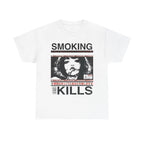 Smoking Kills Retro Manga Style Graphic T-Shirt, Cotton Tee