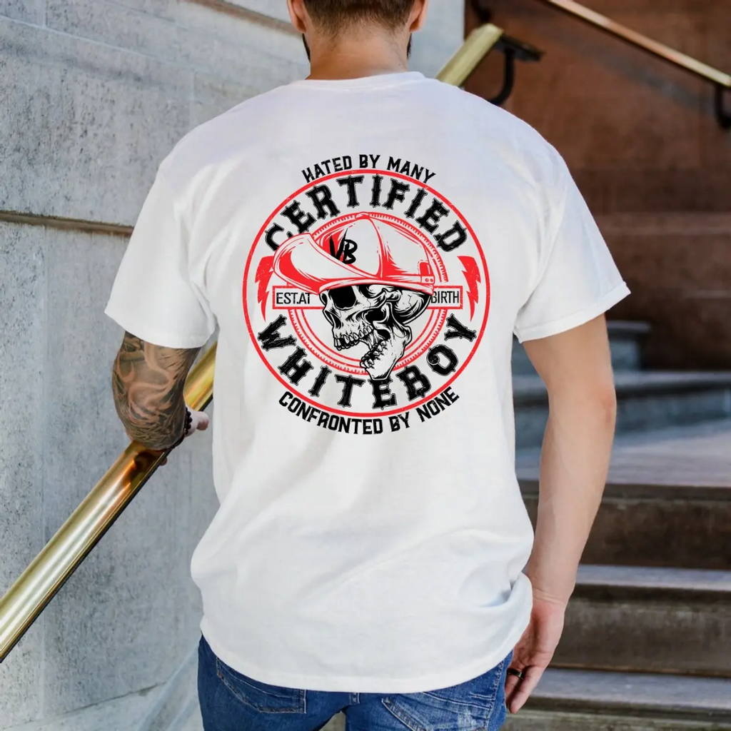Certified Whiteboyy Hatedd By Many Confronted By None Ver 2 Hoodie