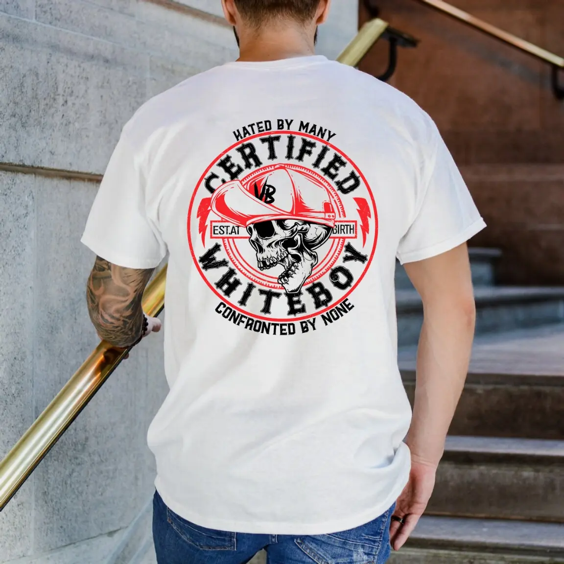 Certified Whiteboyy Hatedd By Many Confronted By None Ver 2 Hoodie