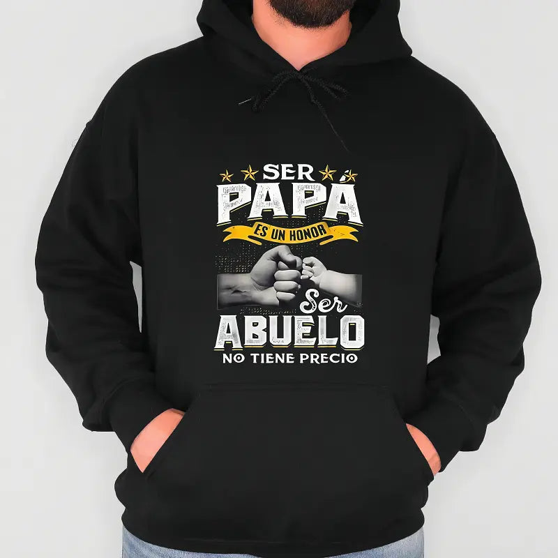 Funny Grandpa Shirt, Gift For Grandfather, Ser Papa Es Un Honor Ser Abuelo No Tiene Precio Spanish T-Shirt Menswear Casual Cotton Top Classic Fabric