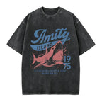 Jaws Amity Island 1975 Unisex Tee, Movie Inspired Gift, Cotton T-Shirt for Film Buffs