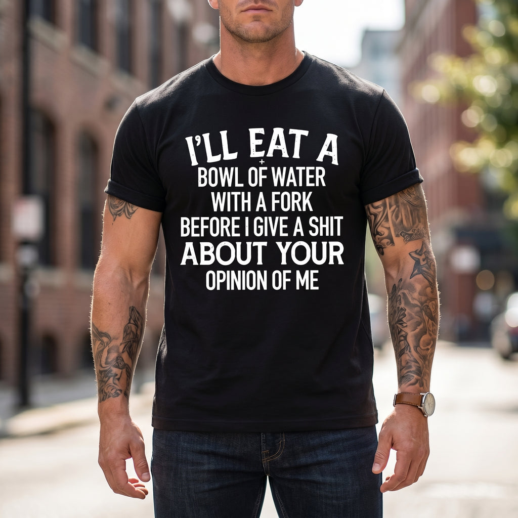 Men Casual Short Sleeve Rinse Neck T Shirt