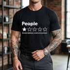 Funny "One Star Review" Unisex T-Shirt - 100% Cotton Graphic Tee