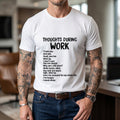 Funny Sarcastic Tee Hate Work T-Shirt Casual Shortsleeve