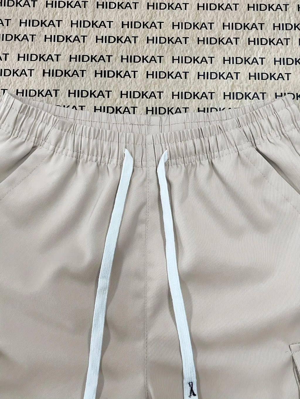 Men's Plus Size Cargo Shorts - Elastic Drawstring Waist & Multi-Pockets