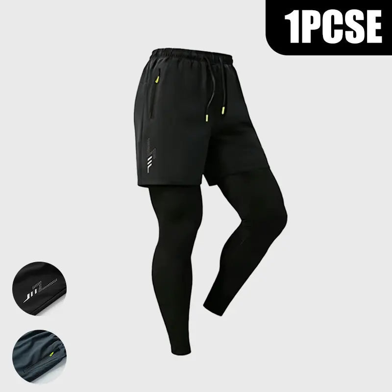 Men's 2-in-1 Compression Shorts | Lightweight Breathable Running Shorts