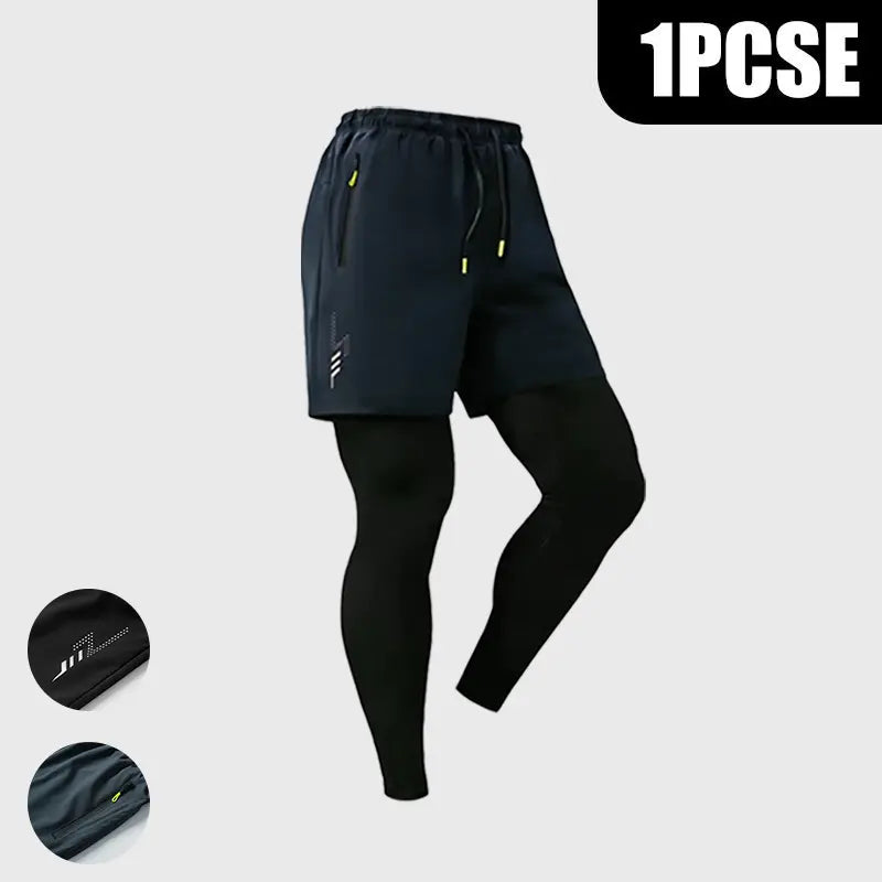 Men's 2-in-1 Compression Shorts | Lightweight Breathable Running Shorts