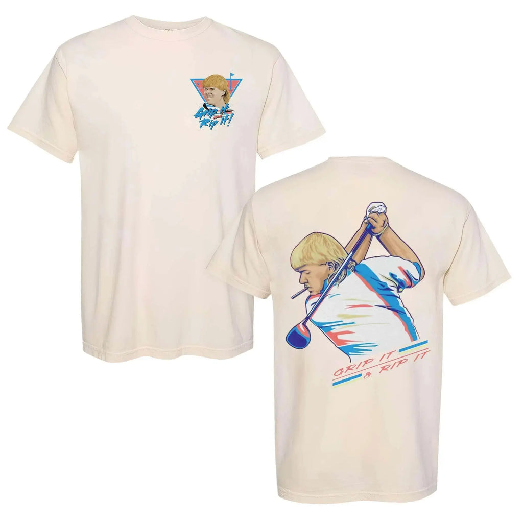 John Daly - Golf Of America 4th Of July Tshirt, Grip It And Rip It Golf Shirt, America Golf Tee, Men And Women, Classic Cotton, Menswear Top, Unisex, Graphic Tops