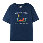 Wake Up Slts T-Shirt funny animal shirt meme graphic tee sarcastic t-shirt cursed tshirt unhinged humor top viral t-shirt