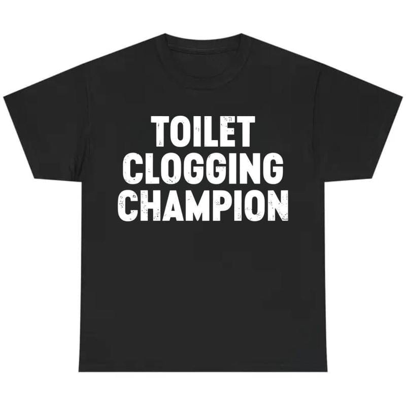 Funny Gag Gift Shirt – Toilet Champion Tee – Humor Graphic T-Shirt