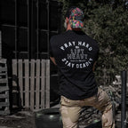 Pray Hard. Lift Heavy. Stay Deadly. Men's T-Shirt