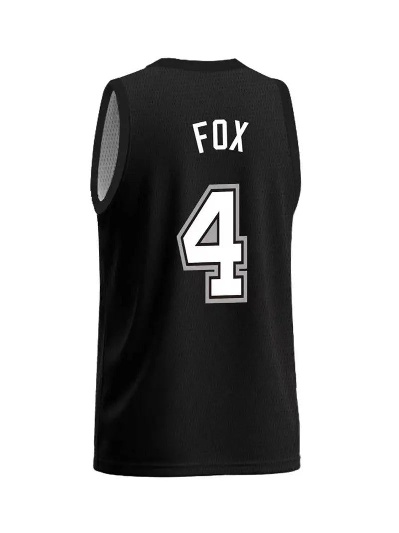 Men's Basketball Jersey Vintage Embroidered Casual Training T-Shirt, Sporty V-Neck Mesh Short Sleeve, All Seasons Loose Fit