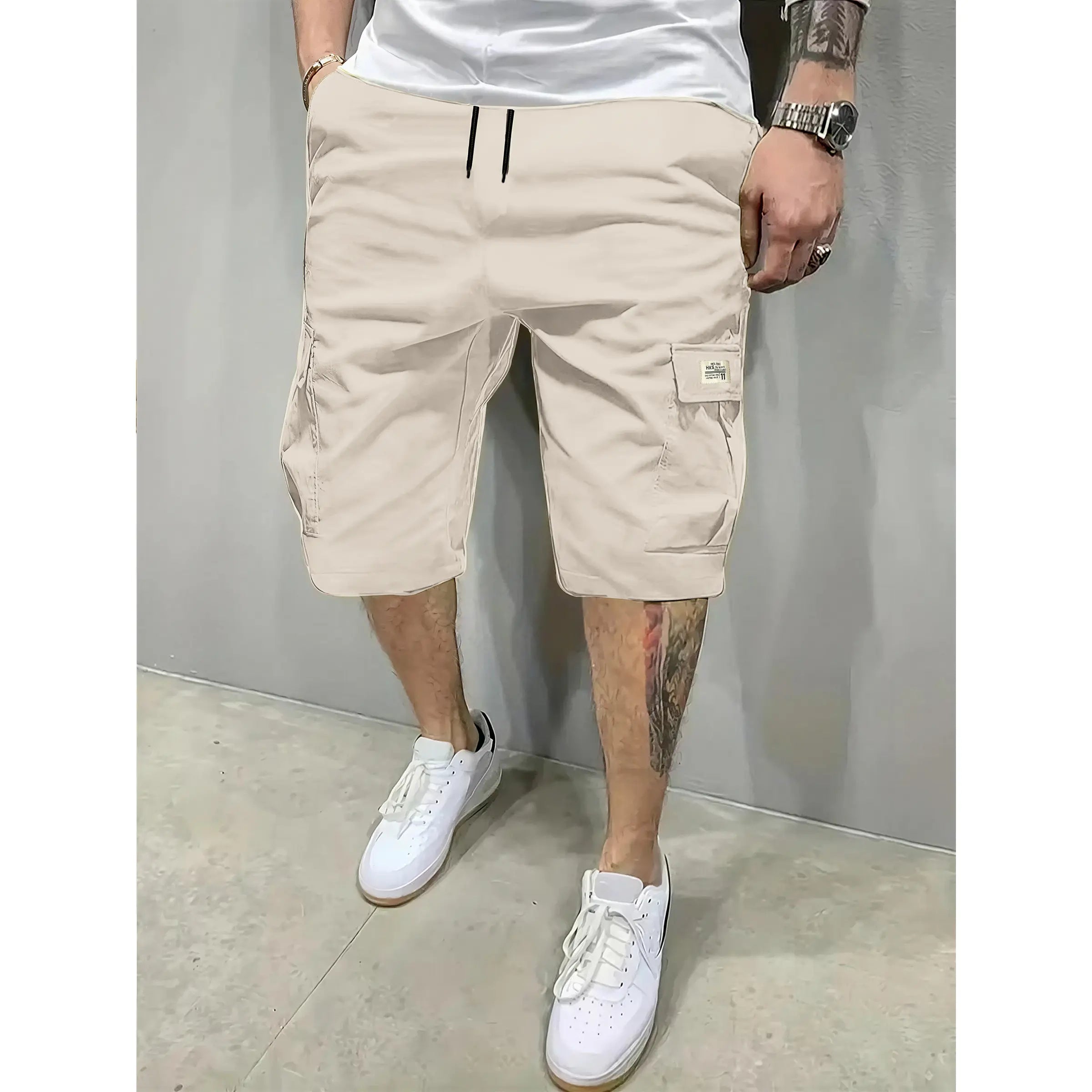 Men's 3-Piece Fitted Casual Shorts Set